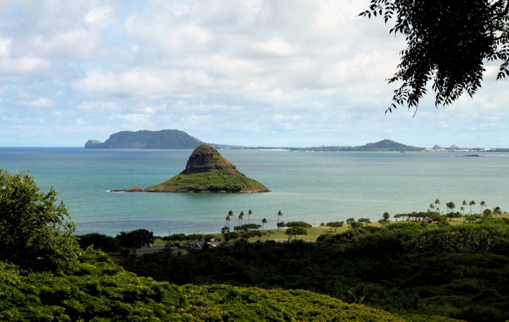 An islet in Kualoa Ranch called the chinaman's hat.