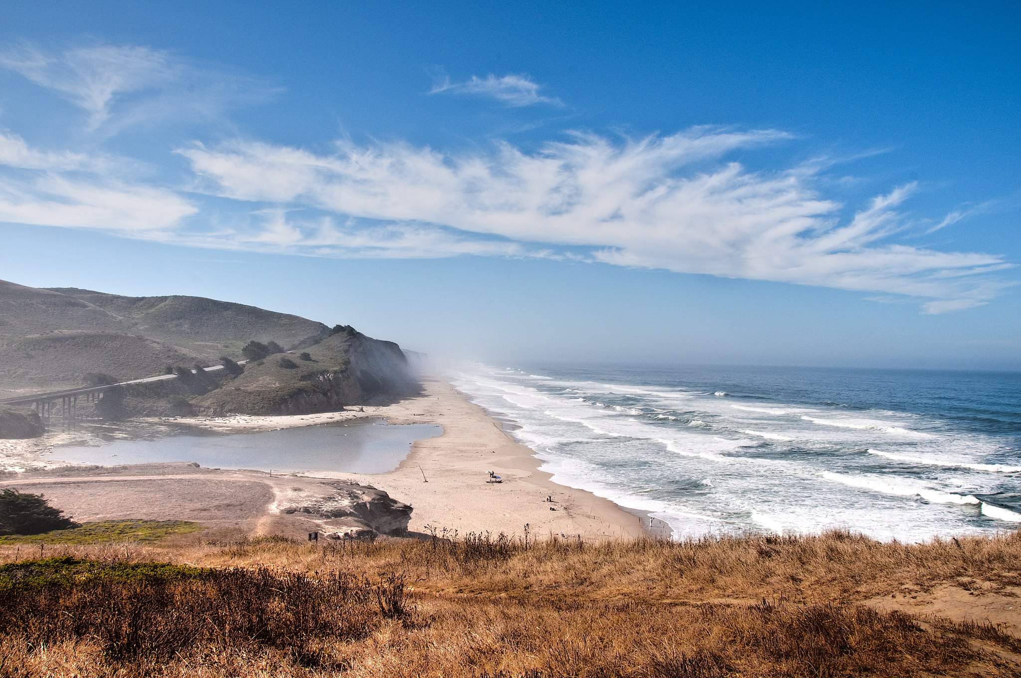 San Gregoria State Beach in San Gregorio 