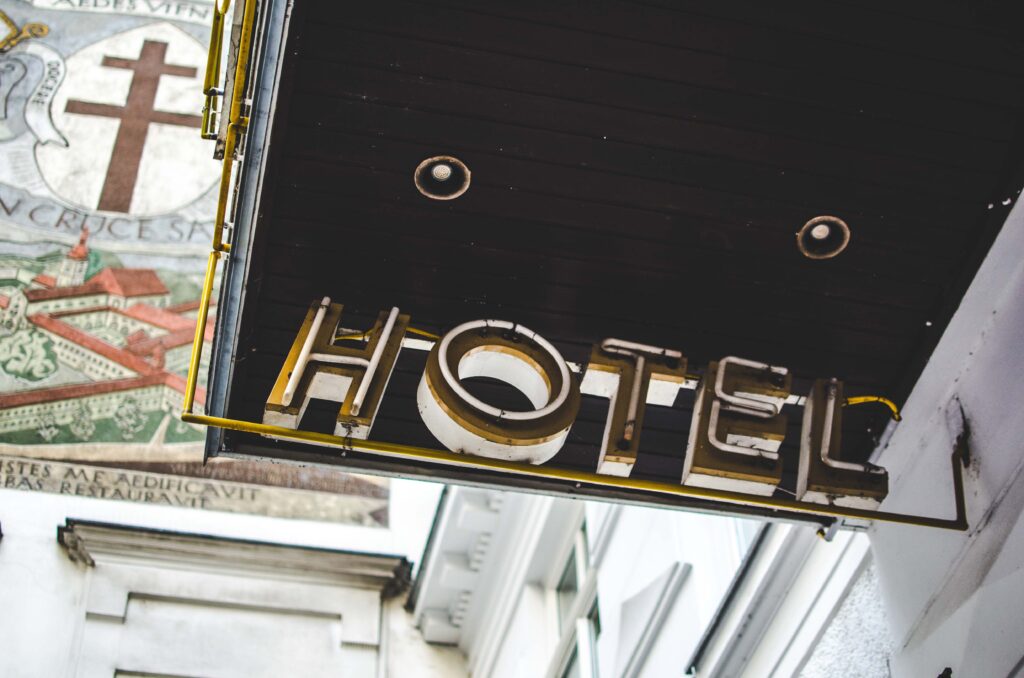 Hotel signage