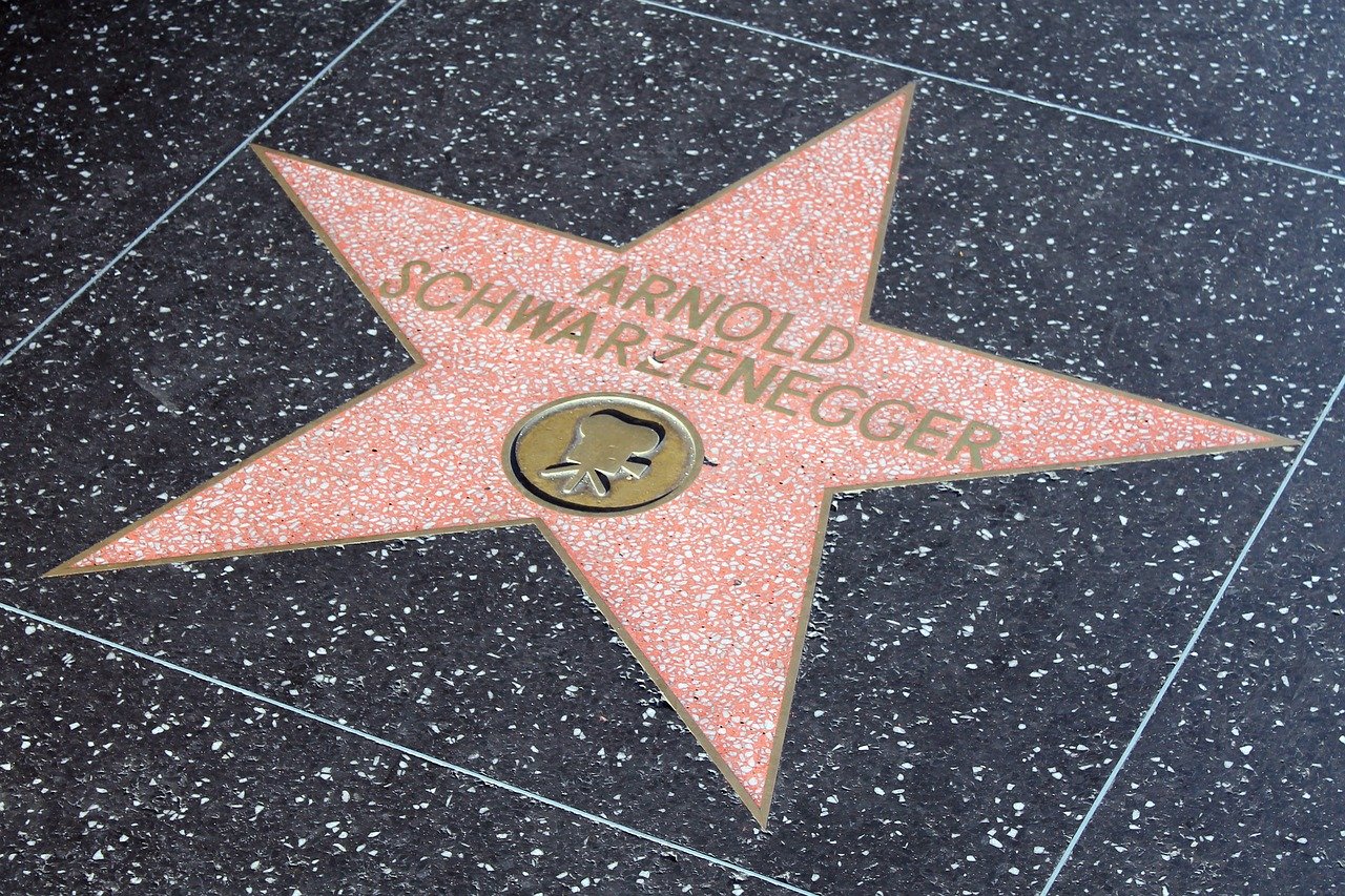 Arnold Schwarzenegger of Hollywood Walk of Fame in LA