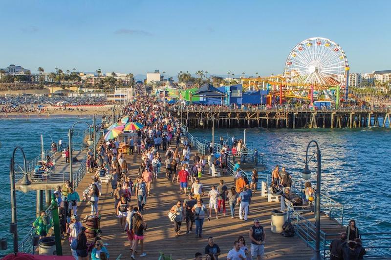 Summer Event at Santa Monica Pier and Beach