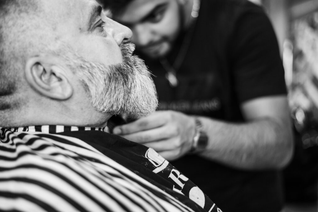 A man being groomed.