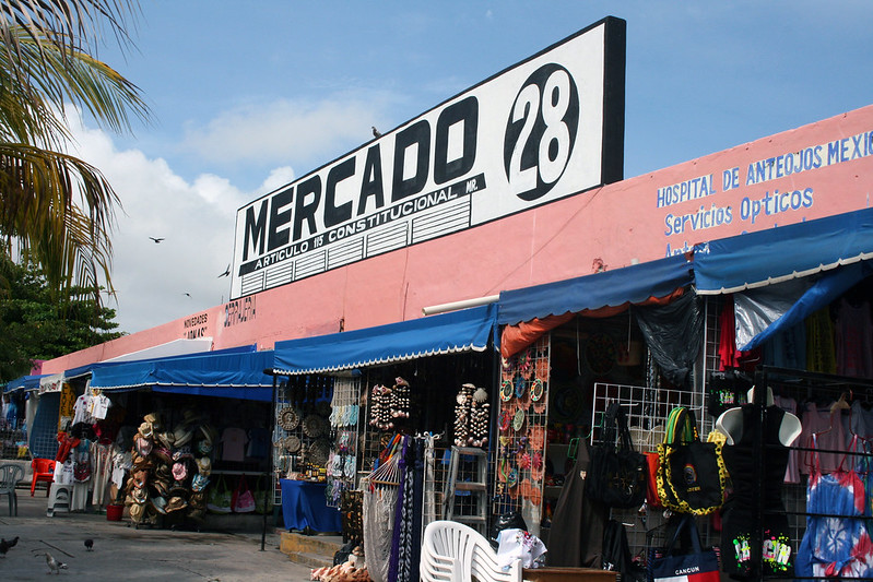 Mercado 28, a flea market in Cancun, Mexico.