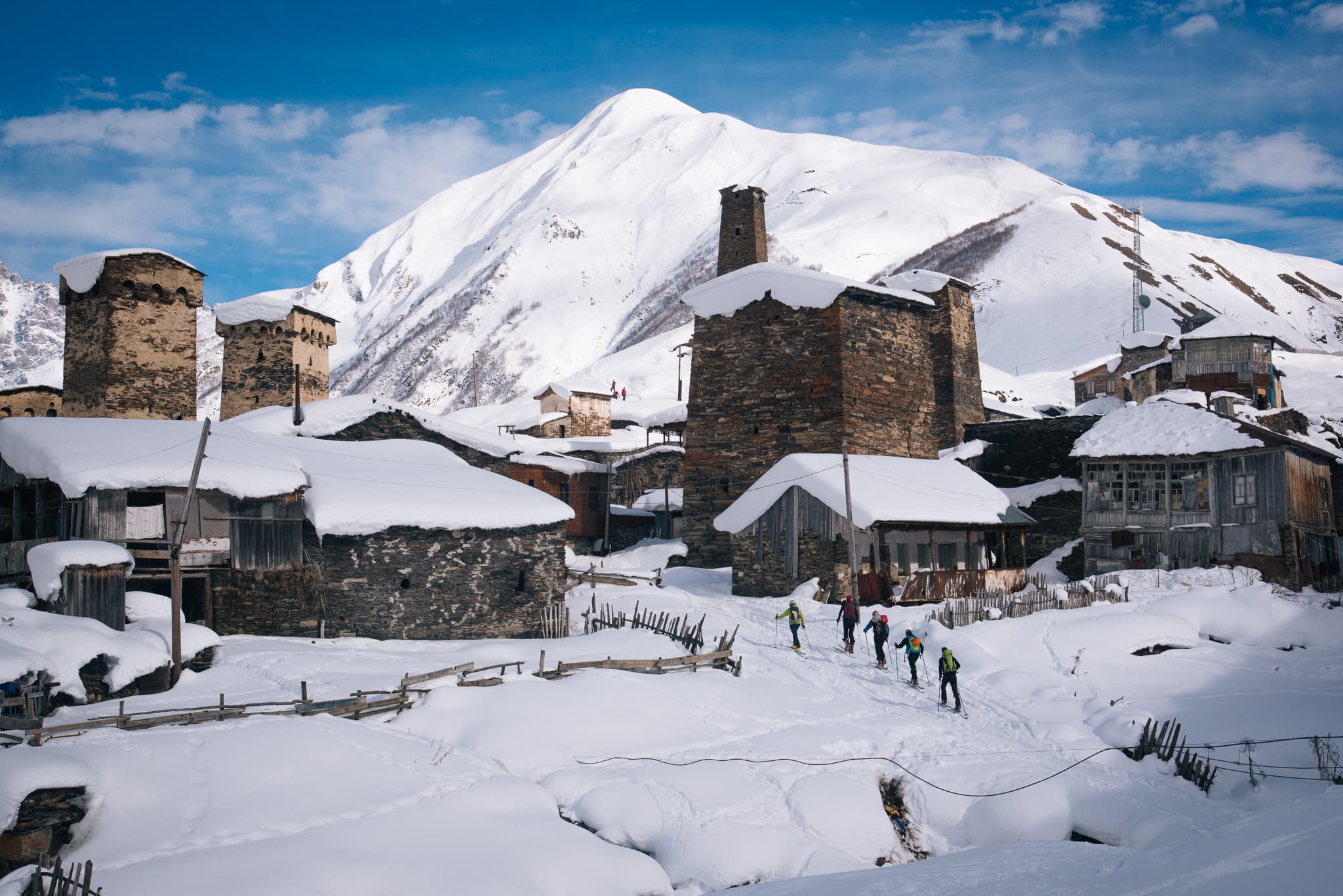 Skiing In Mestia, Georgia