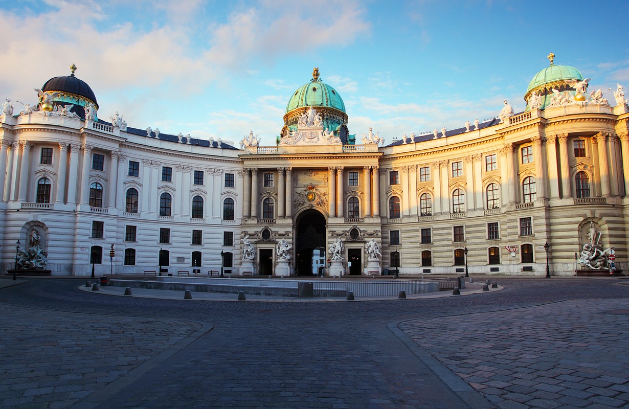 The Hofburg Imperial Palace Complex In Vienna, Austria