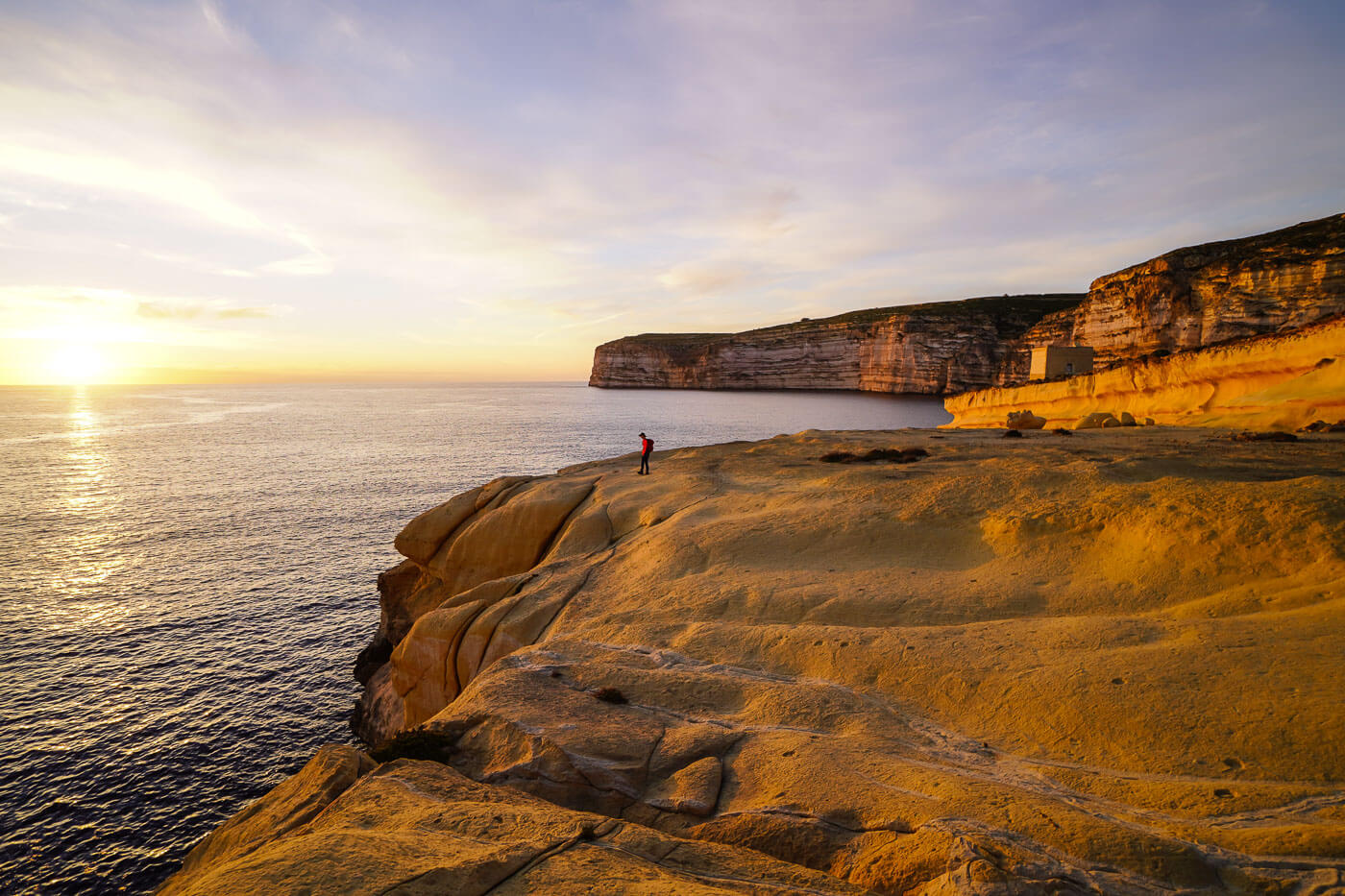 Sanap Cliffs Sunset Viewpoint, Gozo Island Malta