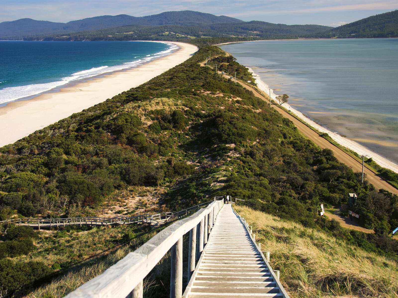 Visiting The Neck Lookout On Bruny Island, Tasmania