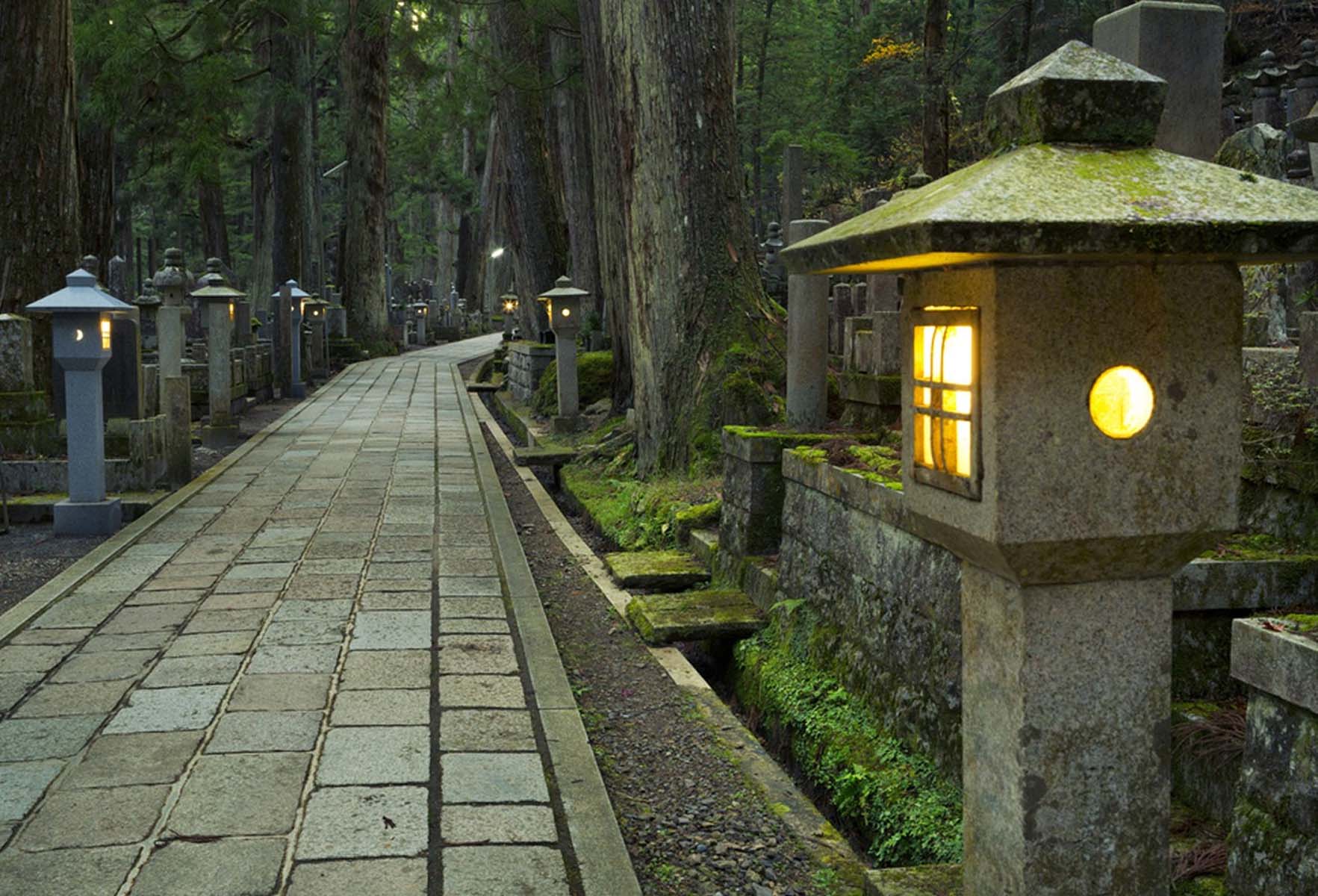 Meet The Little Spirits Of Japan’s Okunoin Cemetery At Night