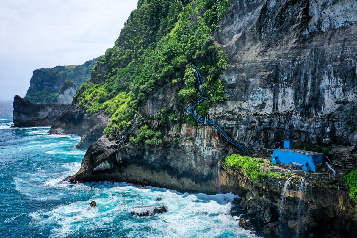 Peguyangan Waterfall On Nusa Penida (Guyangan Cliff Falls)