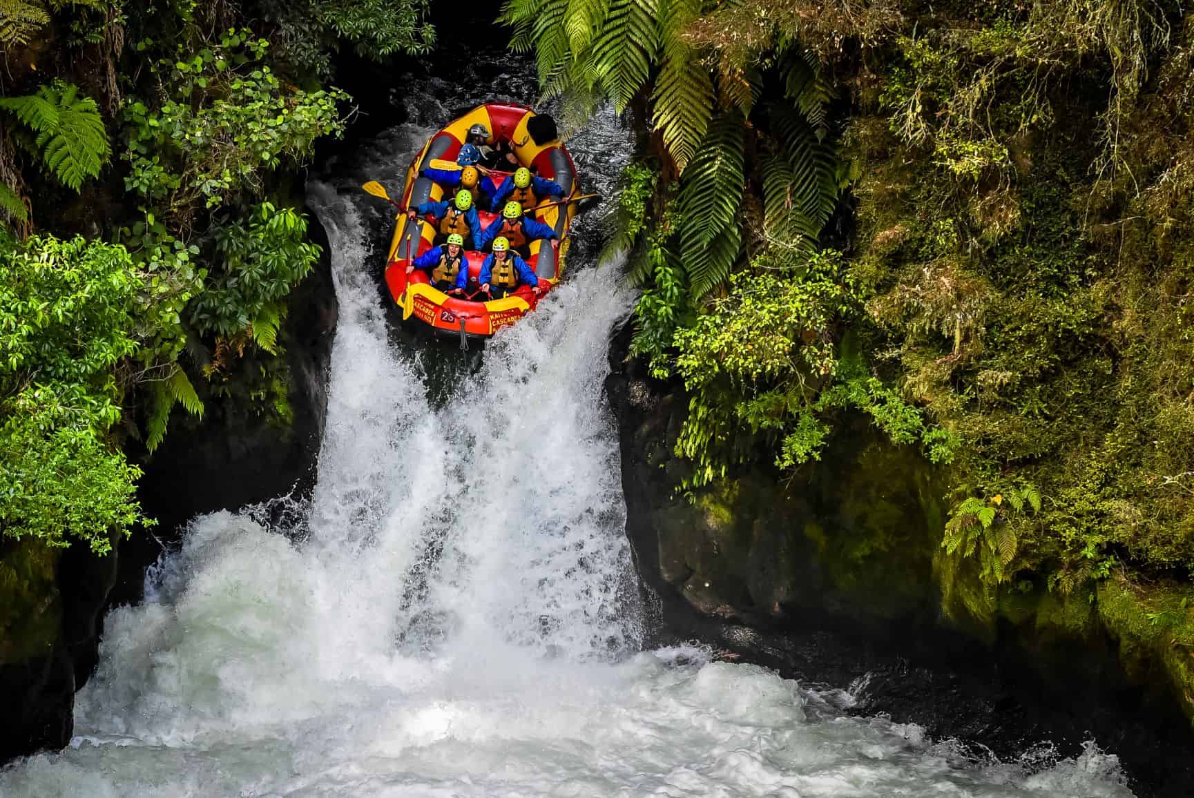Whitewater Rafting Class 5 Rapids In New Zealand