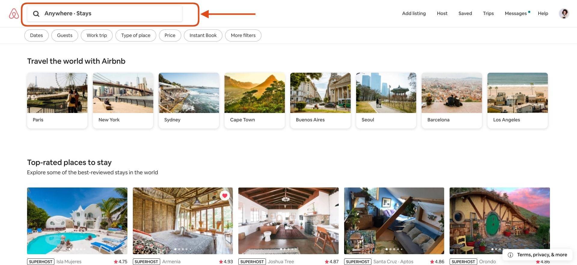 How To Search Homes Using Airbnb Map View (Website And Phone)